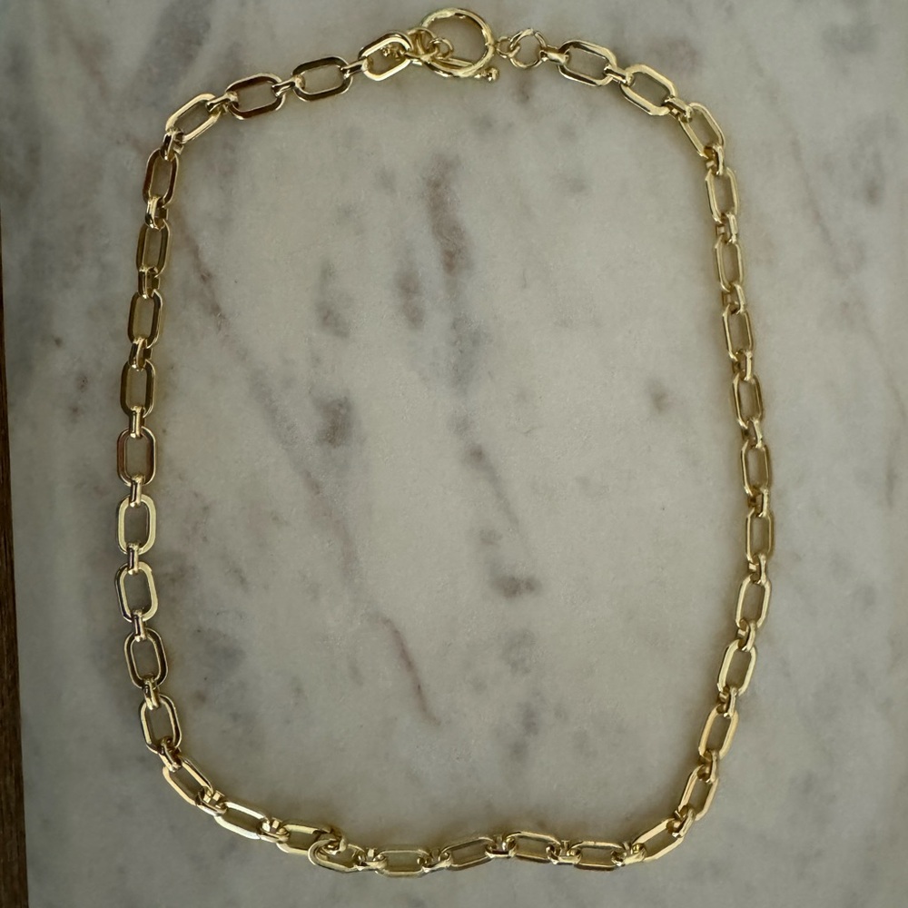 14k gold filled chain link necklace